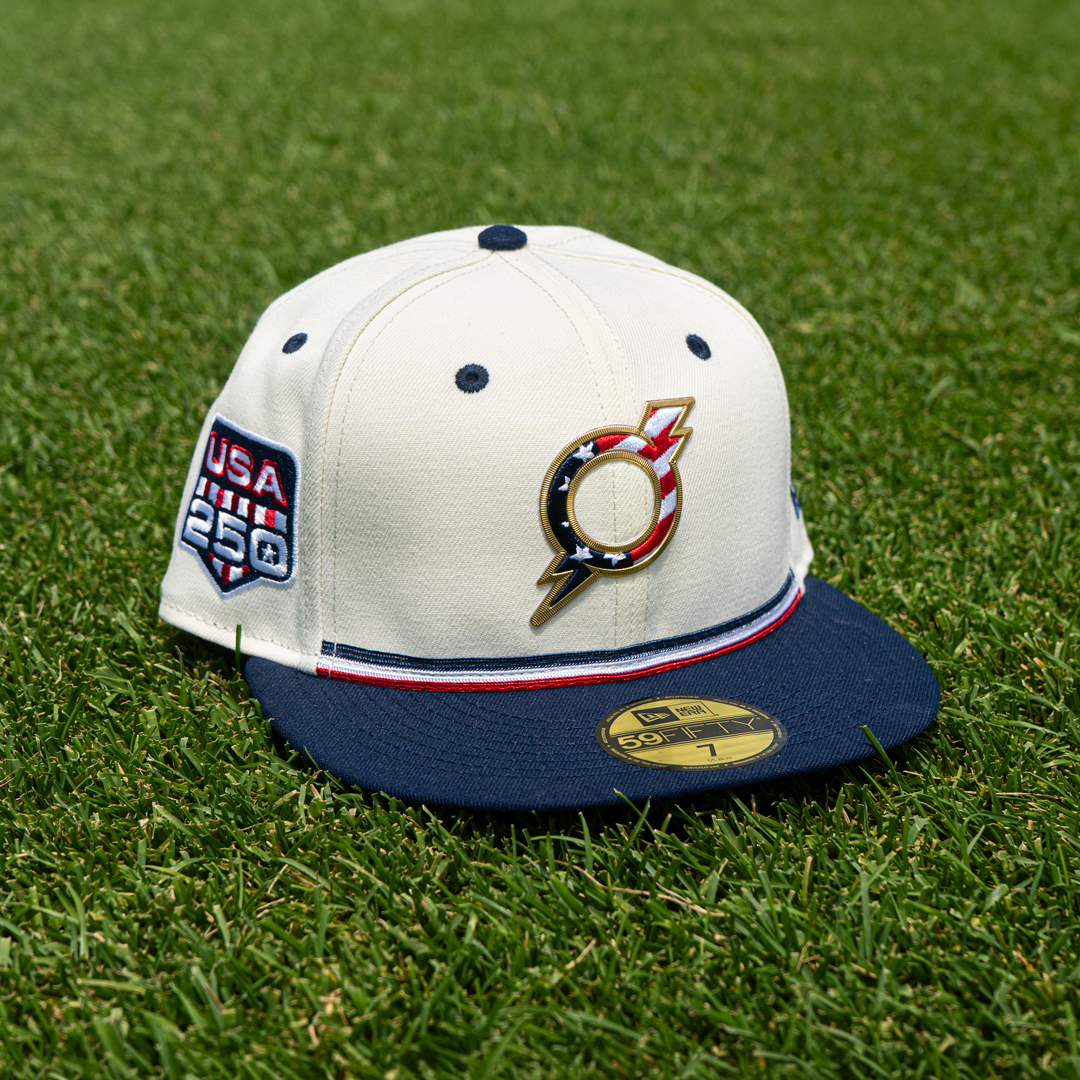 Omaha Storm Chasers 2026 New Era 59Fifty Fourth of July 250th Cap