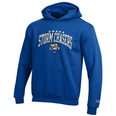 Omaha Storm Chasers Youth Champion Royal PowerBlend Hoodie