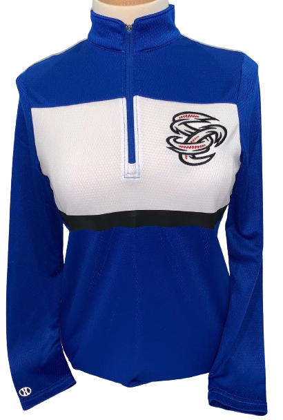 Omaha Storm Chasers Women's Augusta Royal Prism Bold 1/4 Zip Pullover