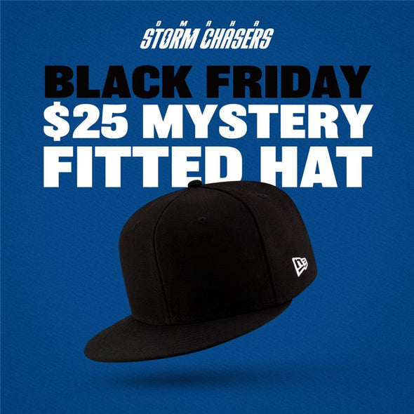 Omaha Storm Chasers Black Friday Mystery Fitted Hat Sale