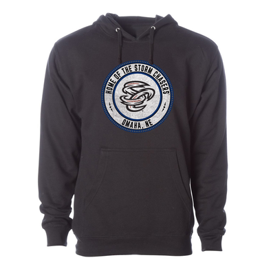Omaha Storm Chasers Men's 108 Stitches Black Decal Hoodie