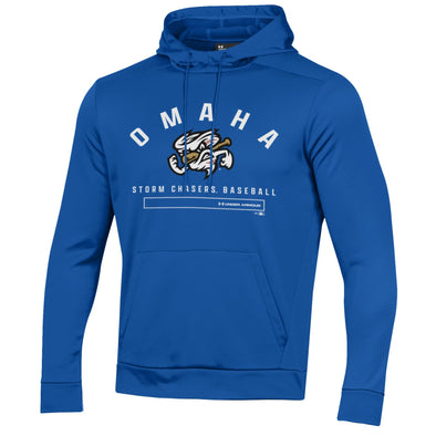 Omaha Storm Chasers Under Armour Men's Armour Fleece Royal Hoodie