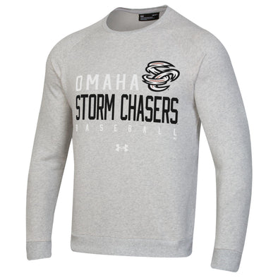 Omaha Storm Chasers Men's Under Armour Silver Heather All Day Crew