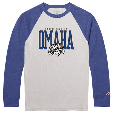 Omaha Storm Chasers L2 Brands Men's Victory Falls Raglan LS Tee