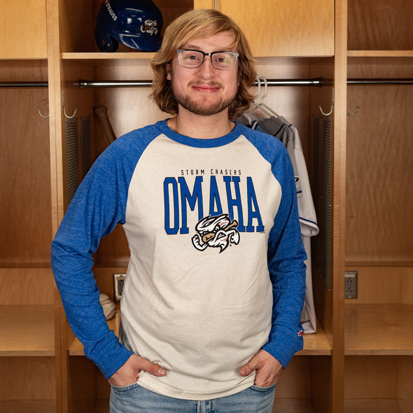Omaha Storm Chasers L2 Brands Men's Victory Falls Raglan LS Tee