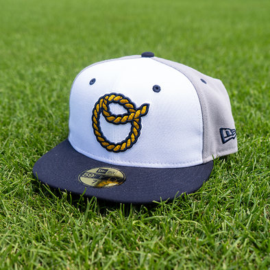 New Era Omaha Royals Cobalt Lava Prime Edition 59Fifty Fitted Hat, EXCLUSIVE HATS, CAPS