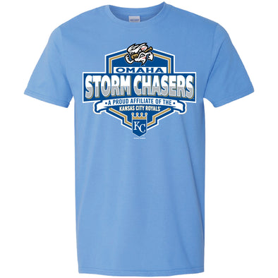Omaha Storm Chasers Men's Bimm Ridder Carolina Blue Carlo Affiliate Tee