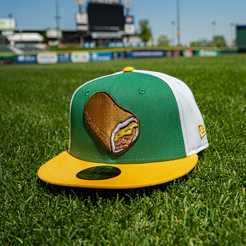 Omaha Storm Chasers 2025 Runzas New Era 59FIFTY White Green Yellow Cap omaha-storm-chasers-2025-runzas-new-era-59fifty-white-green-yellow-cap