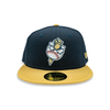 Omaha Storm Chasers New Era 5950 Golden Spikes Navy/Gold Cap