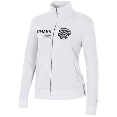 Omaha Storm Chasers Women's Under Armour White All Day Full Zip
