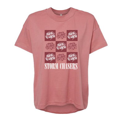 Omaha Storm Chasers Bimm Ridder Women's Mauve Lino Hi-Lo Tee