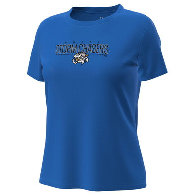 Omaha Storm Chasers Under Armour Women's Tech Royal Tee