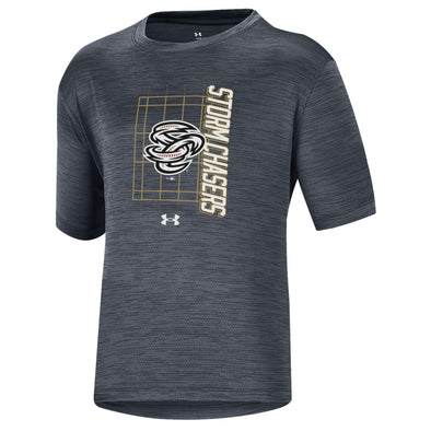 Omaha Storm Chasers Youth Under Armour Black Twist Vent Tech Tee