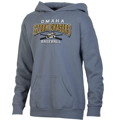 Omaha Storm Chasers Comfort Wash Youth Concrete Fleece Hoodie