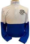Omaha Storm Chasers Men's Augusta Royal/White Momentum 1/4 Zip Pullover