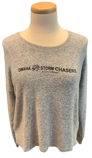 Omaha Storm Chasers Women's Boxercraft Oxford Cuddle Boxy Crew