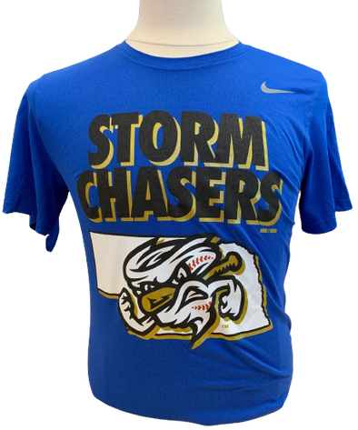 Syracuse Mets BFCM Omaha Storm Chasers Navy Jersey, #33