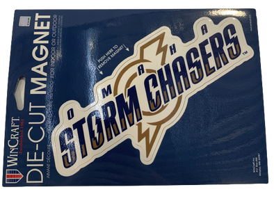 OMAHA STORM CHASERS "Champions" Silver Oval Metal