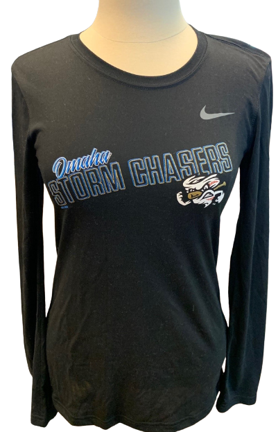 Omaha Storm Chasers Women's Nike Black Legend L/S Tee